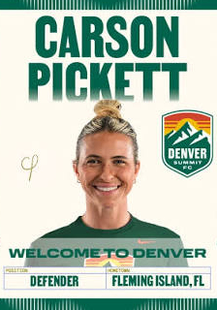 CARSON PICKETT — welcome to Denver Summit FC card